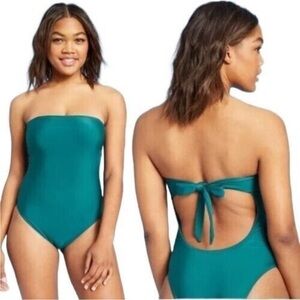 NWT Women’s Large Teal Shade & Shore one piece bathing suit.
